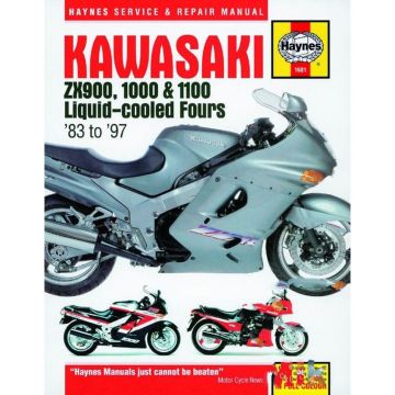 Kawasaki ZX 900 1000 1100 (83-97) Repair Manual Haynes