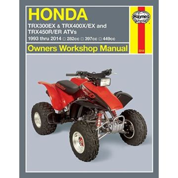 Honda TRX 300 400 450 EX X R ER (93-14) Repair Manual Haynes