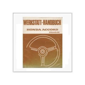 Honda Accord 1980 - Ergänzung Werkstatthandbuch