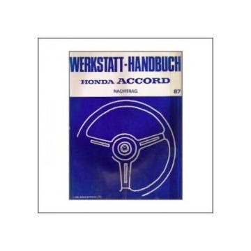 Honda Accord (>1987) - Werkstatthandbuch Nachtrag