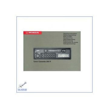 Honda Accord Civic Blaupunkt Tuner Cassette 200 R (95-96) - Autoradio - Bedienungsanleitung