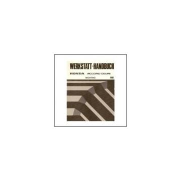 Honda Accord Coupe - Werkstatthandbuch - Nachtrag