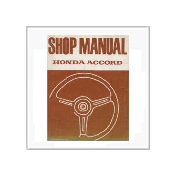 Honda Accord von 1977 - Workshop Manual