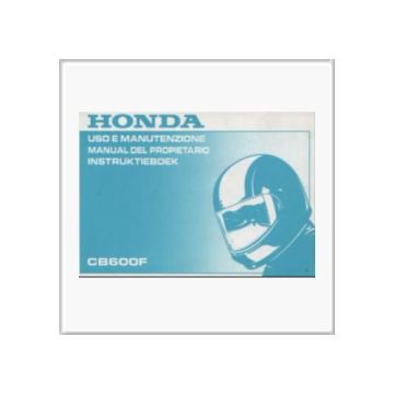 Honda CB 600 F von 1997 - Instruktieboek