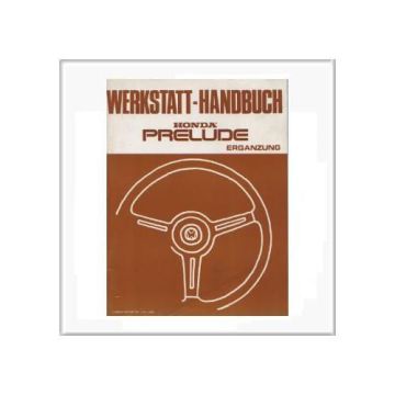Honda Prelude 1980 - Ergänzung Werkstatthandbuch