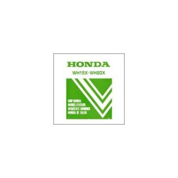 Honda WH 15X / WH 20X (85>) - Werkstatthandbuch und Nachtrag extra (92)