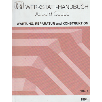 Honda Accord Coupe (1994) Wartung, Reparatur und Konstruktion