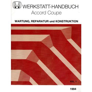 Honda Accord Coupe (1994) Werkstatt-Handbuch Teil 1