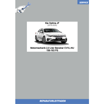 KIA Optima JF (16-20) Reparaturleitfaden Motormechanik 2,0 L Benziner CVVL-NU 156-163 PS