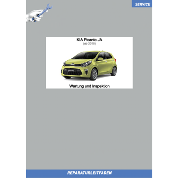 KIA Picanto JA (18 >) Reparaturleitfaden Wartung und Inspektion