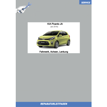 KIA Picanto JA (18 >) Reparaturleitfaden Fahrwerk Achsen Lenkung