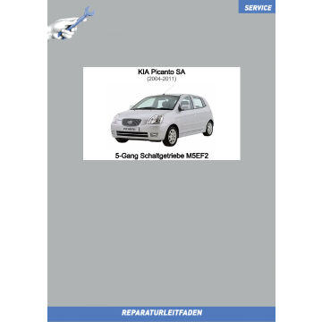 Kia Picanto SA (04-11) Reparaturleitfaden 5-Gang Schaltgetriebe M5EF2