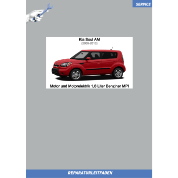 KIA Soul AM (08-14) Reparaturleitfaden Motor und Motorelektrik 1,6 L Benziner MPI