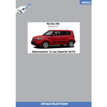KIA Soul (08-14) Reparaturleitfaden Motor 1,6 Liter Diesel 90-­128 PS