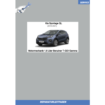 KIA Sportage QL (16-21) Reparaturleitfaden Motormechanik 1,6 L Benziner T-GDI Gamma