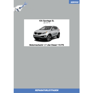 KIA Sportage SL (11 >) Reparaturleitfaden Motormechanik 1,7 L Diesel 115 PS