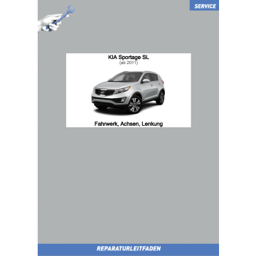 KIA Sportage SL (11 >) Reparaturleitfaden Fahrwerk Achsen Lenkung