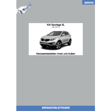 KIA Sportage SL (11 >) Reparaturleitfaden Karosserie Innen und Außen
