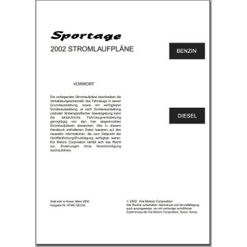 KIA Sportage JA (2000-2002) Schaltplan Stromlaufplan