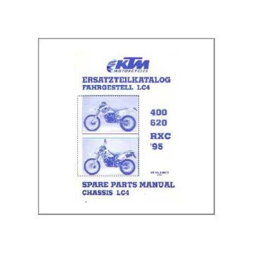 KTM 400/620 RXC - Ersatzteilkatalog Fahrgestell 1995