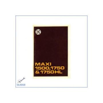 Lancia Maxi 1500, 1750 & 1750HL (ab 1978) - Bedienungsanleitung