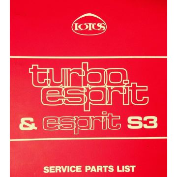 Lotus Esprit Turbo / S3 (1981-1986) Ersatzteilkatalog