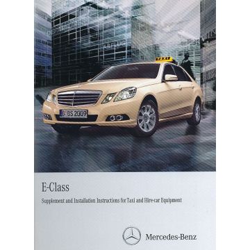 Mercedes E-Class W212 (2009-2016) Taxi Supplement Instructions