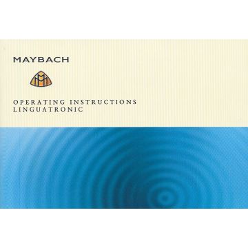 Maybach Linguatronic Operating Instructions