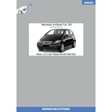 Mercedes A-Klasse (2004-2012) Reparaturleitfaden Motor 2,0 Liter Diesel 82 kW 640.942