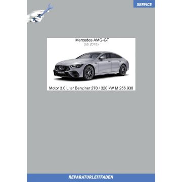 Mercedes AMG GT (ab 2018) Reparaturleitfaden Motor 3.0 Liter Benziner 270 / 320 kW M 256.930