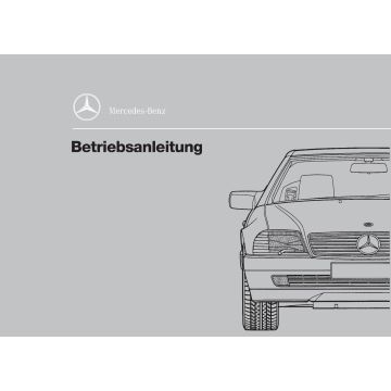 Mercedes SL Typ 129 (1993-1994) Betriebsanleitung