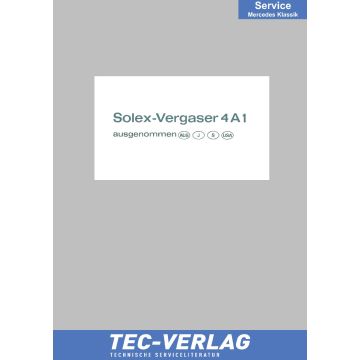 Solex Vergaser 4A1 Werkstatthandbuch Mercedes