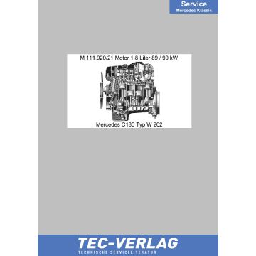 Mercedes C 180 Typ 202 (1993-2001) Werkstatthandbuch M 111 Motor 1.8 Liter 89 / 90 kW