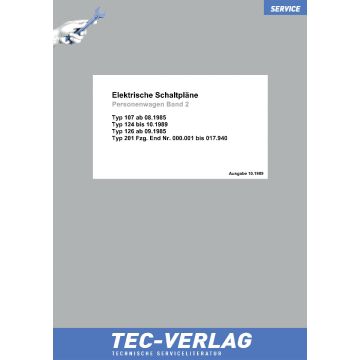 Mercedes Typ 107 / 124 / 126 / 201 (ab 08.1985) Schaltpläne Band 2