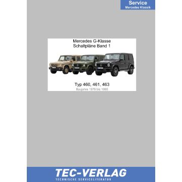 Mercedes G-Klasse (1979-1995) Werkstatthandbuch Schaltpläne Typ 460 / 461 / 463