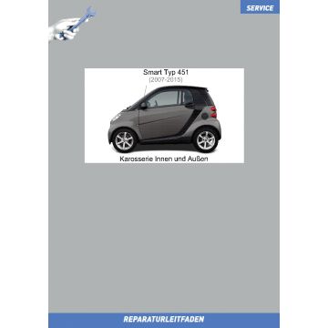 Smart Fortwo Coupe Coupe/Cabrio (2007-2015) Reparaturleitfaden Karosserie Innen und Außen