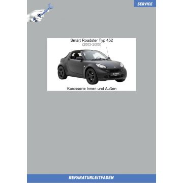 Smart Coupe / Roadster (2003-2005) Reparaturleitfaden Karosserie Innen und Außen incl. Verdeck