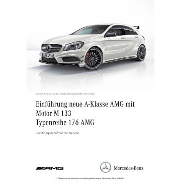Einführungsschrift neue A-Klasse AMG mit Motor M 133