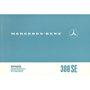 Mercedes Benz W108 300 Seb (1965-1967) Betriebsanleitung mehrsprachig