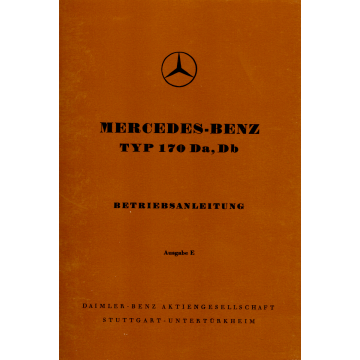 Mercedes Benz W136 170 Da / Db (194619-55) Betriebsanleitung