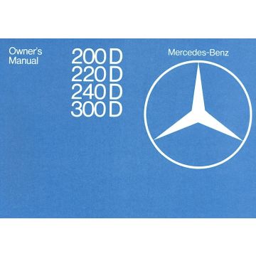 Mercedes Benz W123, 200D, 220D, 240D, 300D (1976-1979) Owners Manual