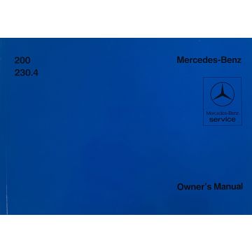 Mercedes Benz W115 Typ 200 / 230.4 (1972-1976) Owners Manual