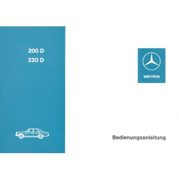 Mercedes Benz W115 200D-220D (1967-1976) Betriebsanleitung