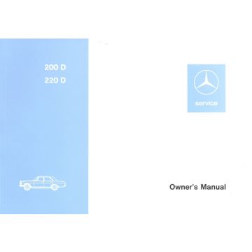 Mercedes Benz W115 200D - 220D (1967-1976) Owners Manual