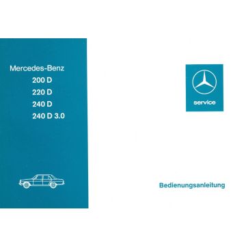Mercedes Benz W115 200D - 240D 3.0 (1974-1976) Betriebsanleitung