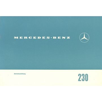 Mercedes Benz W110 230 (1965-1968) Betriebsanleitung