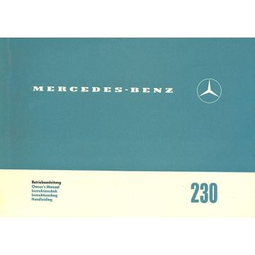 Mercedes Benz W110 230 (1965-1968) Betriebsanleitung / Owners Manual