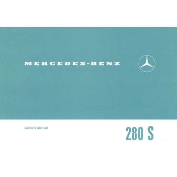 Mercedes Benz W108  280S /8 (1968-1969) Owners Manual