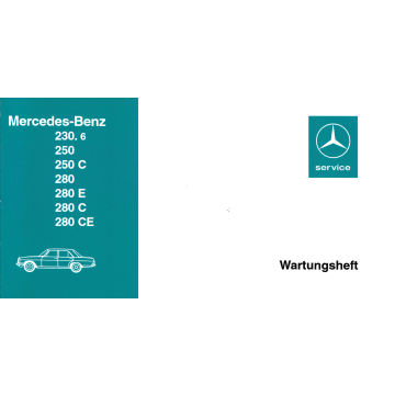 Mercedes Benz W114 (1973-1976) Wartungsheft