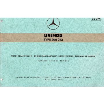 Mecedes Benz Type OM 312 (1971) Motor Esatzteiliste